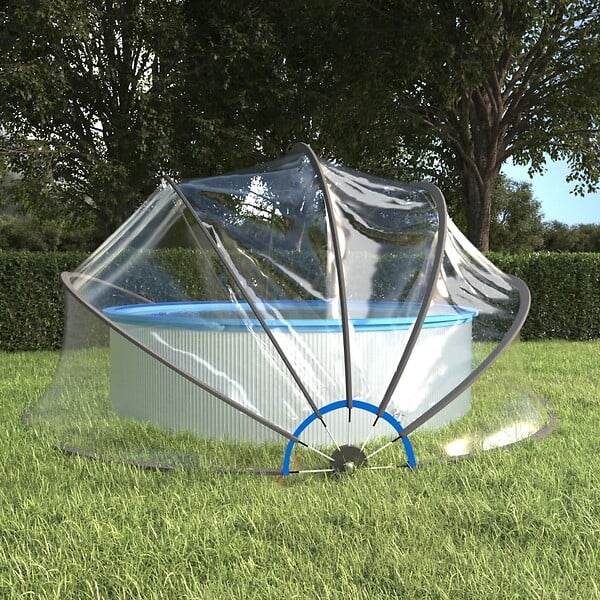 VIDAXL - vidaXL Dôme de piscine rond 467x234 cm PVC - large
