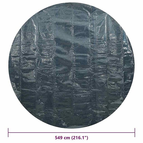 VIDAXL - vidaXL Film solaire de piscine flottant PE 549 cm Noir et bleu - large