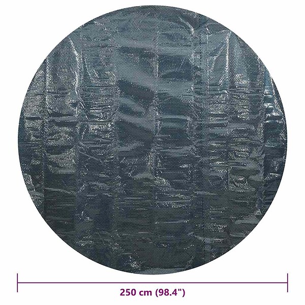 VIDAXL - vidaXL Film solaire de piscine flottant PE 250 cm Noir et bleu - large