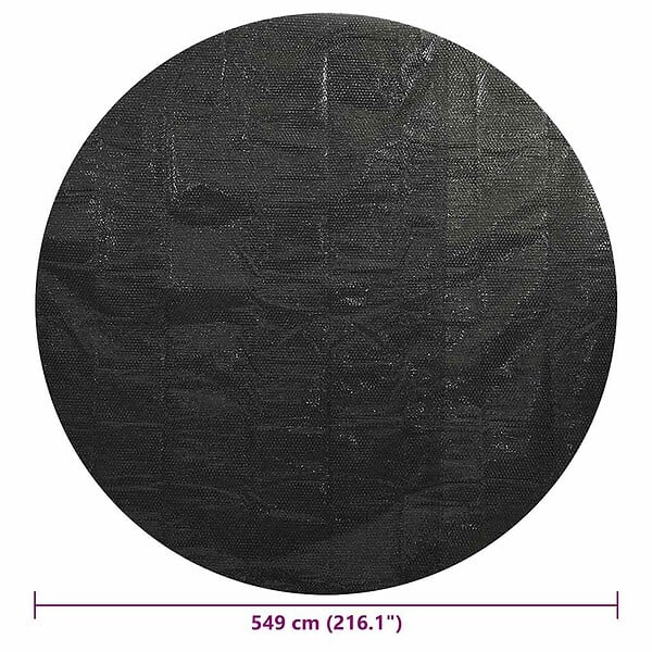 VIDAXL - vidaXL Couverture de piscine Noir 549 cm PE - large