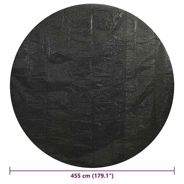 VIDAXL - vidaXL Couverture de piscine Noir 455 cm PE - large