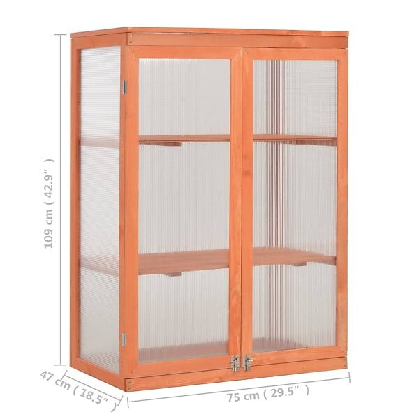 VIDAXL - vidaXL Serre Bois 75x47x109 cm - large