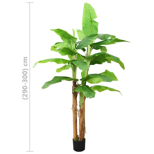 VIDAXL - vidaXL Bananier artificiel avec pot 300 cm Vert - large