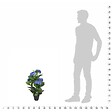 VIDAXL - vidaXL Plante hortensia artificielle avec pot 60 cm Bleu - vignette