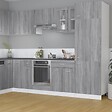 VIDAXL - vidaXL Armoire en verre suspendue "Lyon" Sonoma gris - vignette