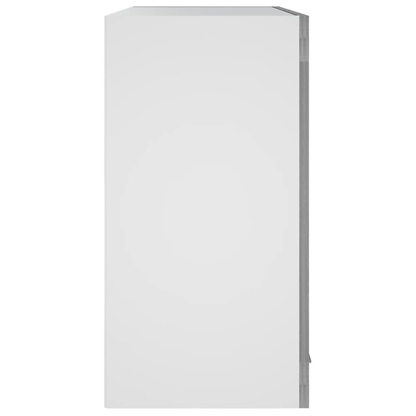 VIDAXL - vidaXL Armoire en verre suspendue "Lyon" Sonoma gris - large