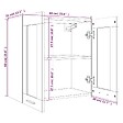 VIDAXL - vidaXL Armoire en verre suspendue "Lyon" Sonoma gris - vignette