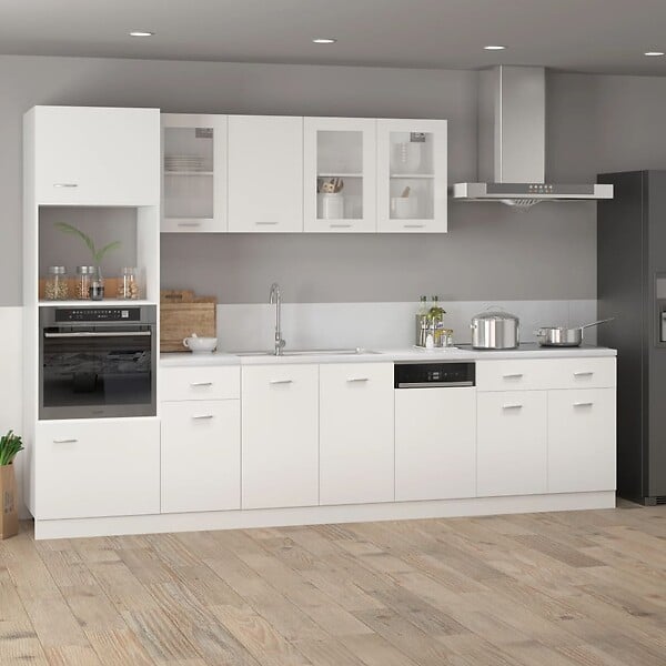 VIDAXL - vidaXL Armoire de plancher à tiroir "Lyon" Blanc 80x46x81,5cm - large