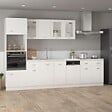 VIDAXL - vidaXL Armoire de plancher à tiroir "Lyon" Blanc 80x46x81,5cm - vignette