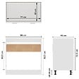 VIDAXL - vidaXL Armoire de plancher d'évier "Lyon" Blanc Bois ingénierie - vignette