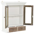 VIDAXL - vidaXL Armoire murale Blanc 49x22x59 cm Bois d'ingénierie - vignette