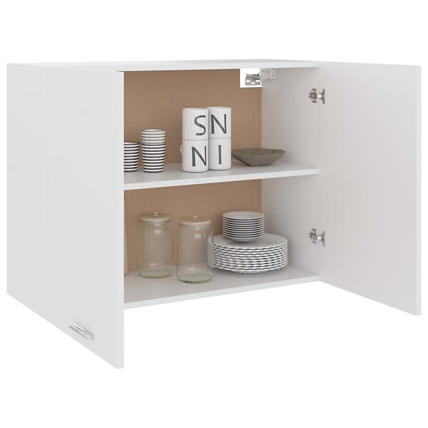 VIDAXL - vidaXL Armoire suspendue "Lyon" Blanc 80x31x60 cm Bois d’ingénierie - large