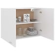 VIDAXL - vidaXL Armoire suspendue "Lyon" Blanc 80x31x60 cm Bois d’ingénierie - vignette