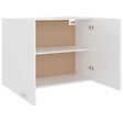 VIDAXL - vidaXL Armoire suspendue "Lyon" Blanc 80x31x60 cm Bois d’ingénierie - vignette