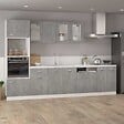 VIDAXL - vidaXL Armoire de plancher "Lyon" Gris béton Bois d’ingénierie - vignette