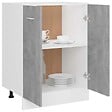 VIDAXL - vidaXL Armoire de plancher "Lyon" Gris béton Bois d’ingénierie - vignette