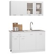 VIDAXL - vidaXL Ensemble de meubles de cuisine 4 pcs Blanc Bois d'ingénierie - vignette