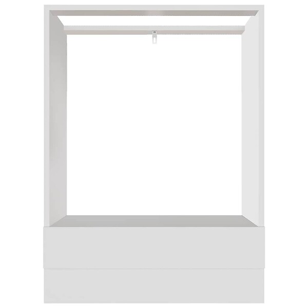 VIDAXL - vidaXL Armoire à four "Riga" Blanc 60x46x81,5 cm Bois d’ingénierie - large