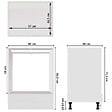 VIDAXL - vidaXL Armoire à four "Riga" Blanc 60x46x81,5 cm Bois d’ingénierie - vignette