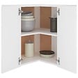 VIDAXL - vidaXL Armoire d'angle suspendue "Lyon" Blanc 57x57x60 cm Bois - vignette