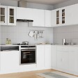 VIDAXL - vidaXL Armoire en verre suspendue "Lyon" Blanc 60x31x60 cm - vignette
