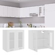 VIDAXL - vidaXL Armoire en verre suspendue "Lyon" Blanc 60x31x60 cm - vignette