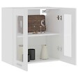 VIDAXL - vidaXL Armoire en verre suspendue "Lyon" Blanc 60x31x60 cm - vignette