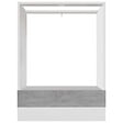 VIDAXL - vidaXL Armoire à four "Riga" Gris béton 60x46x81,5 cm - vignette