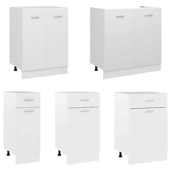 VIDAXL - vidaXL Armoire de plancher à tiroir "Lyon" Blanc 50x46x81,5cm - large
