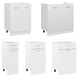 VIDAXL - vidaXL Armoire de plancher à tiroir "Lyon" Blanc 50x46x81,5cm - vignette