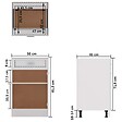 VIDAXL - vidaXL Armoire de plancher à tiroir "Lyon" Blanc 50x46x81,5cm - vignette