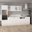 VIDAXL - Armoire à micro-ondes Blanc 60x57x207 cm Bois d’ingénierie - vignette