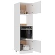 VIDAXL - Armoire à micro-ondes Blanc 60x57x207 cm Bois d’ingénierie - vignette