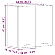 VIDAXL - vidaXL Armoire suspendue "Lyon" Blanc 60x31x60 cm Bois d'ingénierie - vignette
