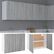 VIDAXL - vidaXL Armoire suspendue "Lyon" Sonoma gris 80x31x60 cm - vignette