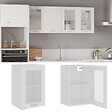 VIDAXL - vidaXL Armoire en verre suspendue "Lyon" Blanc 40x31x60 cm - vignette