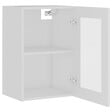 VIDAXL - vidaXL Armoire en verre suspendue "Lyon" Blanc 40x31x60 cm - vignette