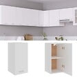 VIDAXL - vidaXL Armoire suspendue "Lyon" Blanc 29,5x31x60 cm Bois d'ingénierie - vignette
