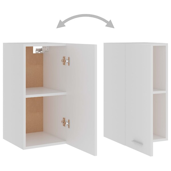VIDAXL - vidaXL Armoire suspendue "Lyon" Blanc 29,5x31x60 cm Bois d'ingénierie - large