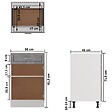 VIDAXL - vidaXL Armoire de plancher à tiroir "Lyon" Gris béton - vignette