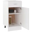 VIDAXL - vidaXL Armoire de plancher à tiroir "Lyon" Blanc 40x46x81,5cm - vignette
