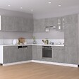 VIDAXL - vidaXL Armoire de plancher d'angle "Lyon" gris béton - vignette