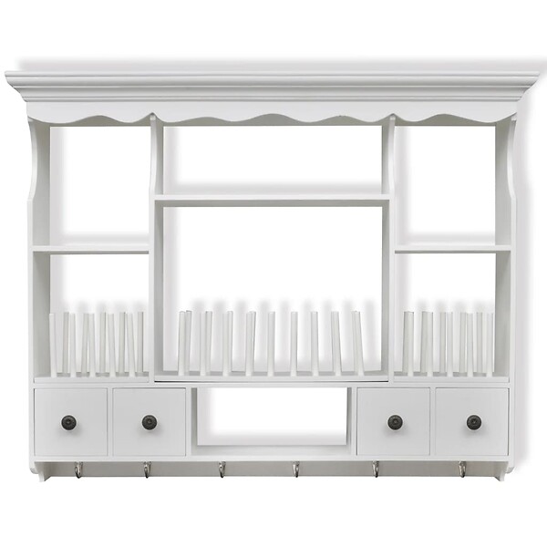 VIDAXL - vidaXL Armoire murale de cuisine en bois Blanc - large