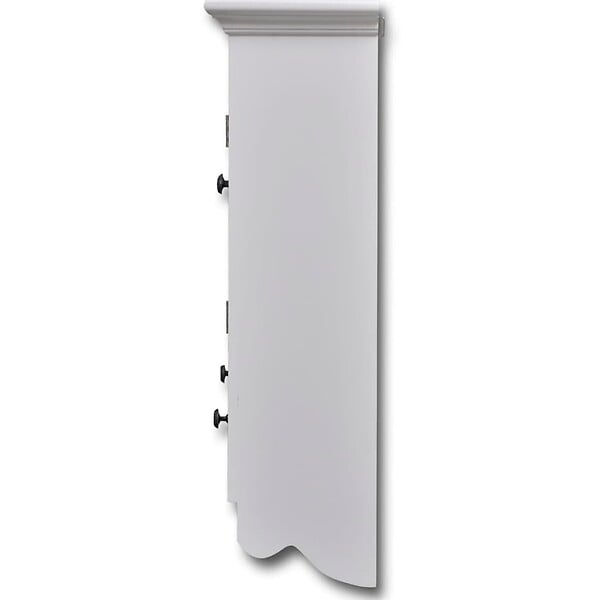VIDAXL - vidaXL Placard mural de cuisine avec porte en verre Bois blanc - large