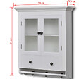 VIDAXL - vidaXL Placard mural de cuisine avec porte en verre Bois blanc - vignette