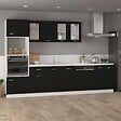 VIDAXL - vidaXL Armoire en verre suspendue "Lyon" Noir 40x31x60 cm - vignette