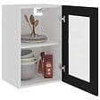 VIDAXL - vidaXL Armoire en verre suspendue "Lyon" Noir 40x31x60 cm - vignette