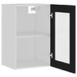 VIDAXL - vidaXL Armoire en verre suspendue "Lyon" Noir 40x31x60 cm - vignette