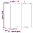 VIDAXL - vidaXL Armoire suspendue "Lyon" Sonoma gris 60x31x60 cm - vignette