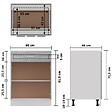 VIDAXL - vidaXL Armoire de plancher à tiroir "Lyon" Sonoma gris 60x46x81,5 cm - vignette
